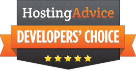 HostingAdvice Developer's Choice logo