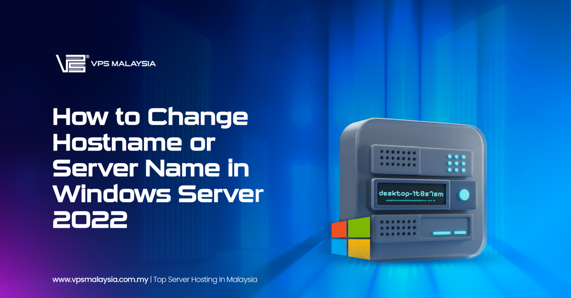 Change host or server name in Windows Server 2022